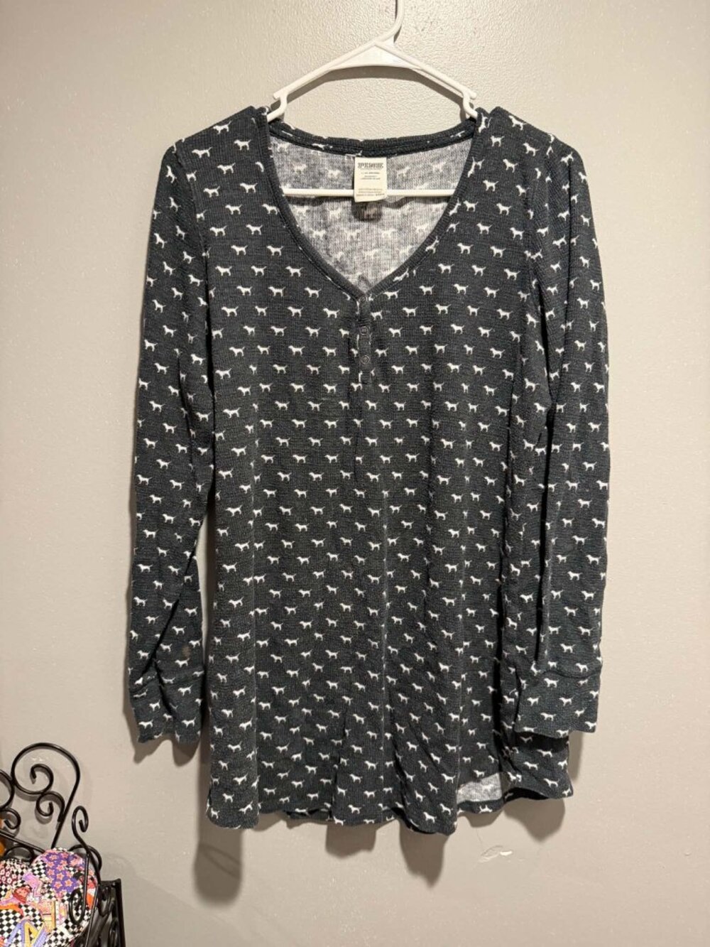 Victoria Secret Pink Sleep Shirt Size Large